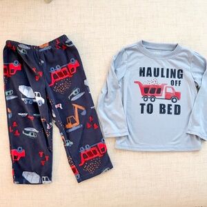 Carter’s Construction Theme Kids Pajamas Set Size 3T